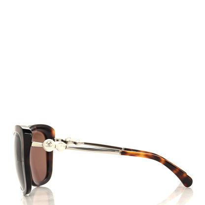 Chanel Acetate Pearl Winter Butterfly Sunglasses 5339-H Tortoise 3 of 8