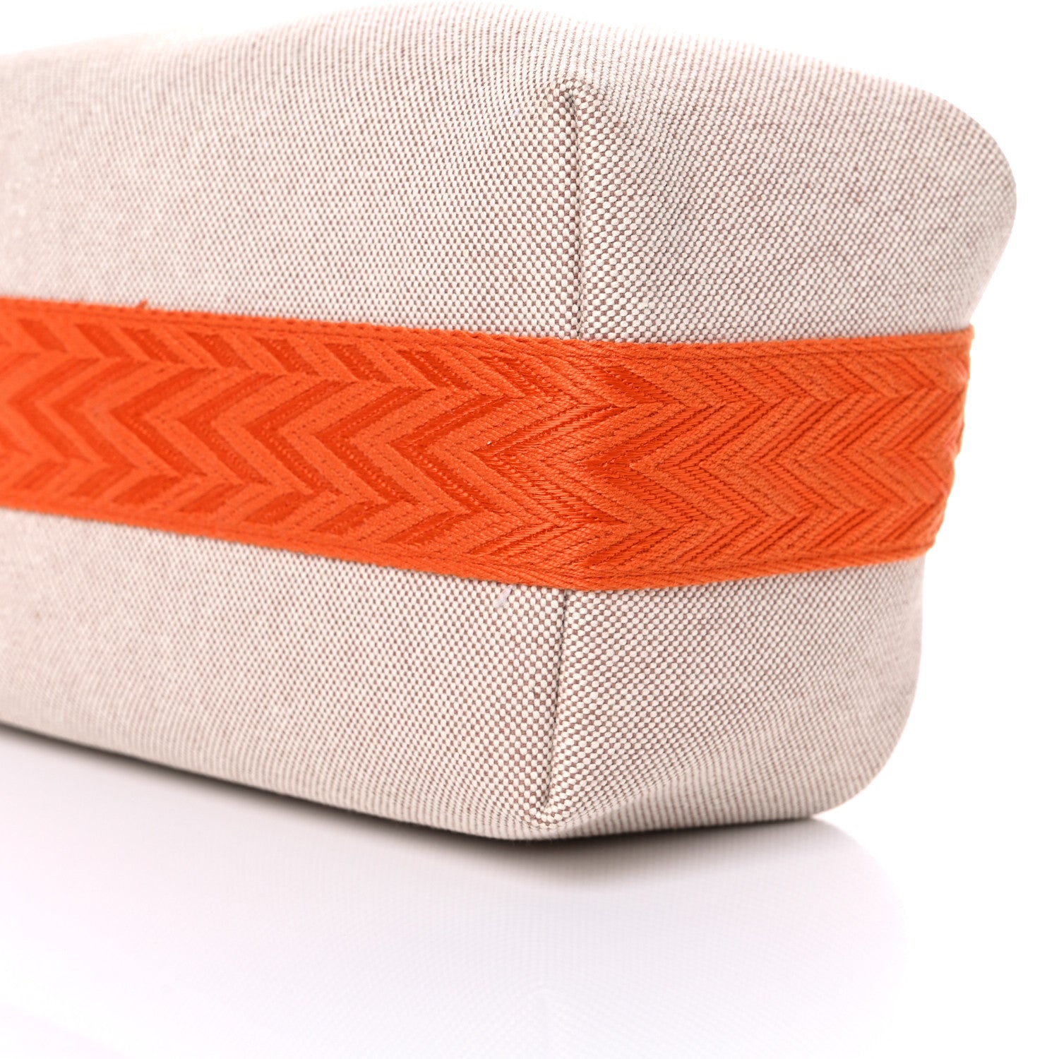 Hermes Canvas Small Bride-A-Brac Pouch Natural Orange 10 of 12