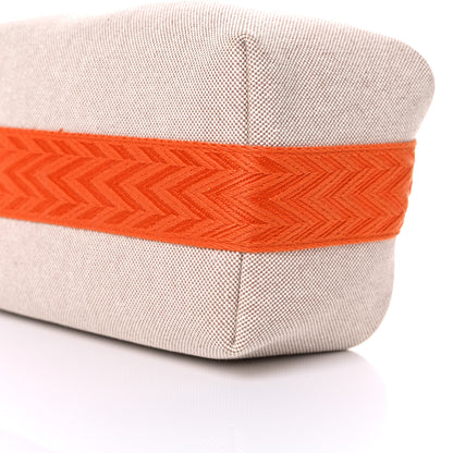 Hermes Canvas Small Bride-A-Brac Pouch Natural Orange 10 of 12
