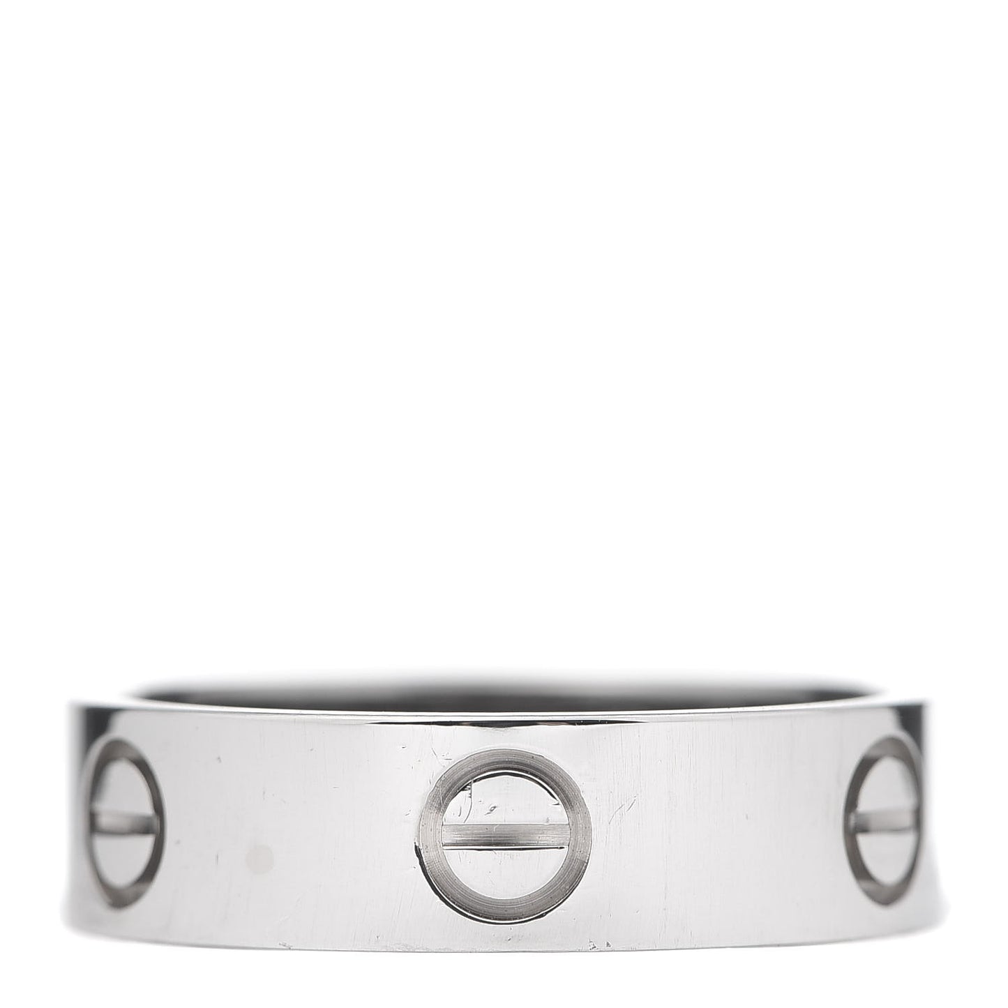 18K White Gold 5.5mm LOVE Ring 57 8