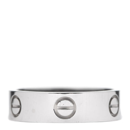 Cartier 18K White Gold 5.5mm LOVE Ring 57 8 3 of 6