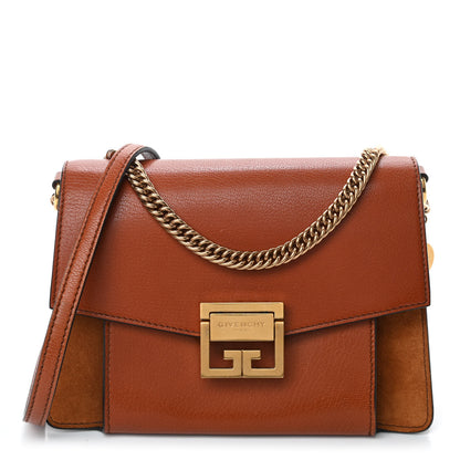 Givenchy Goatskin Small GV3 Shoulder Bag Chestnut 1 of 4