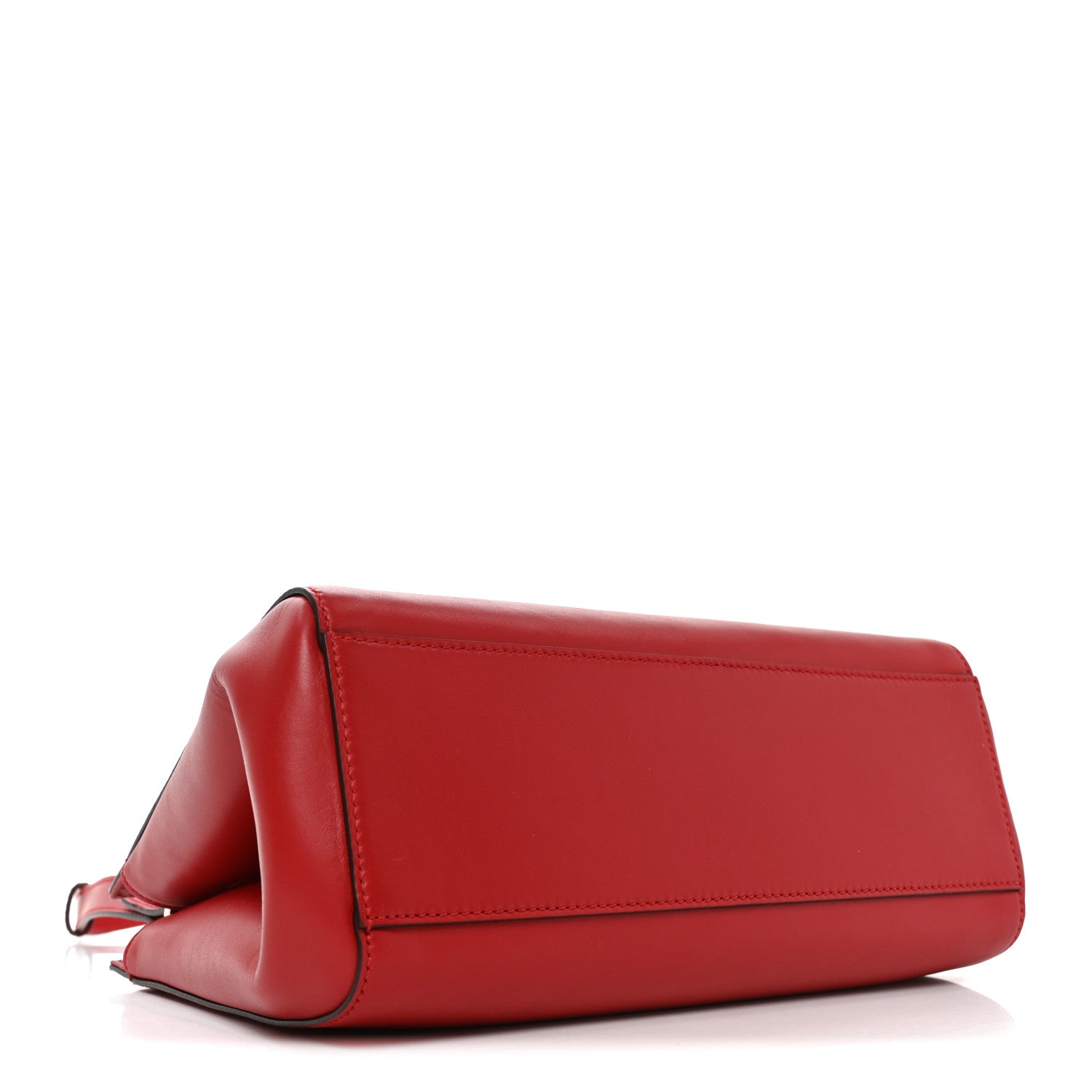 Gucci Nappa Bamboo Small Nymphaea Top Handle Bag Hibiscus Red 4 of 10