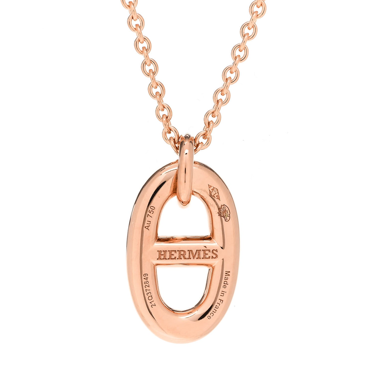 Hermes 18K Rose Gold PM Farandole Pendant Necklace 4 of 5
