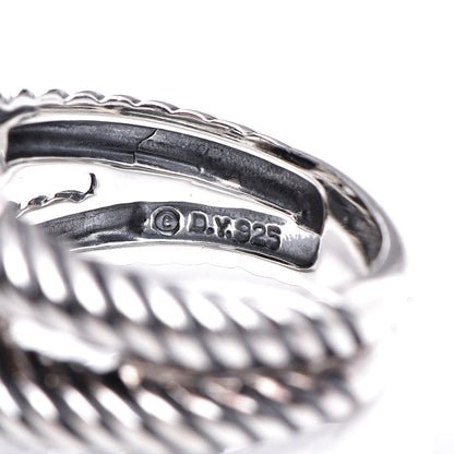 David Yurman Sterling Silver Diamond Black Onyx 11mm Albion Ring 54 7 5 of 5
