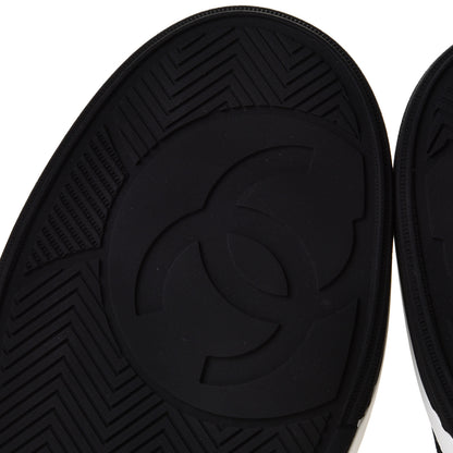 Chanel Fabric Womens Logo Sneakers 41 Black White 7 of 10