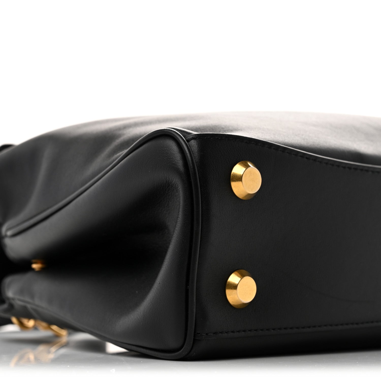 Balenciaga Natural Smooth Calfskin Mini Rodeo Top Handle Handbag Black 9 of 13