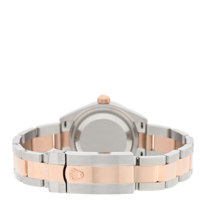 Rolex Stainless Steel 18K Everose Gold Diamond Mother of Pearl 28mm Oyster Perpetual Datejust Watch 279171 3 of 5