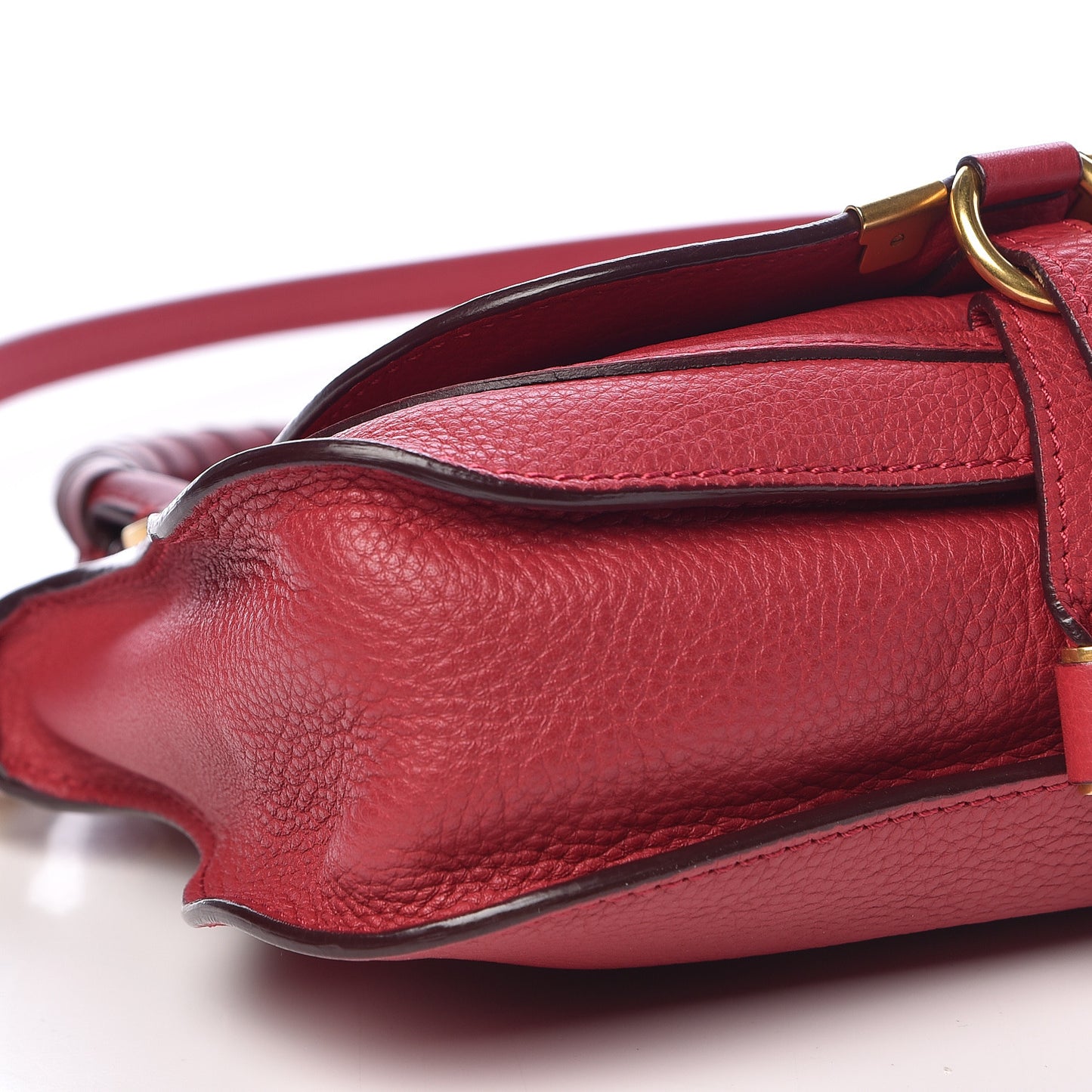 Calfskin Mini Marcie Satchel Garnet