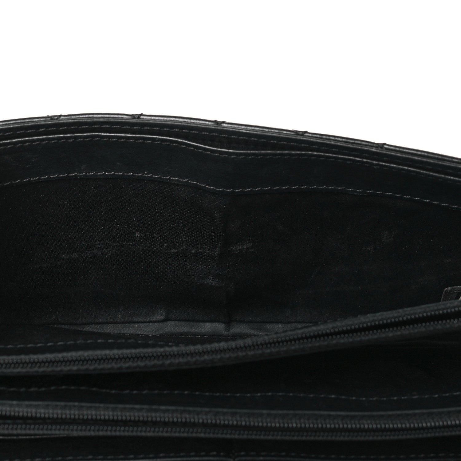 Chanel Lambskin Quilted Clutch with Chain Flap Black 12 of 13