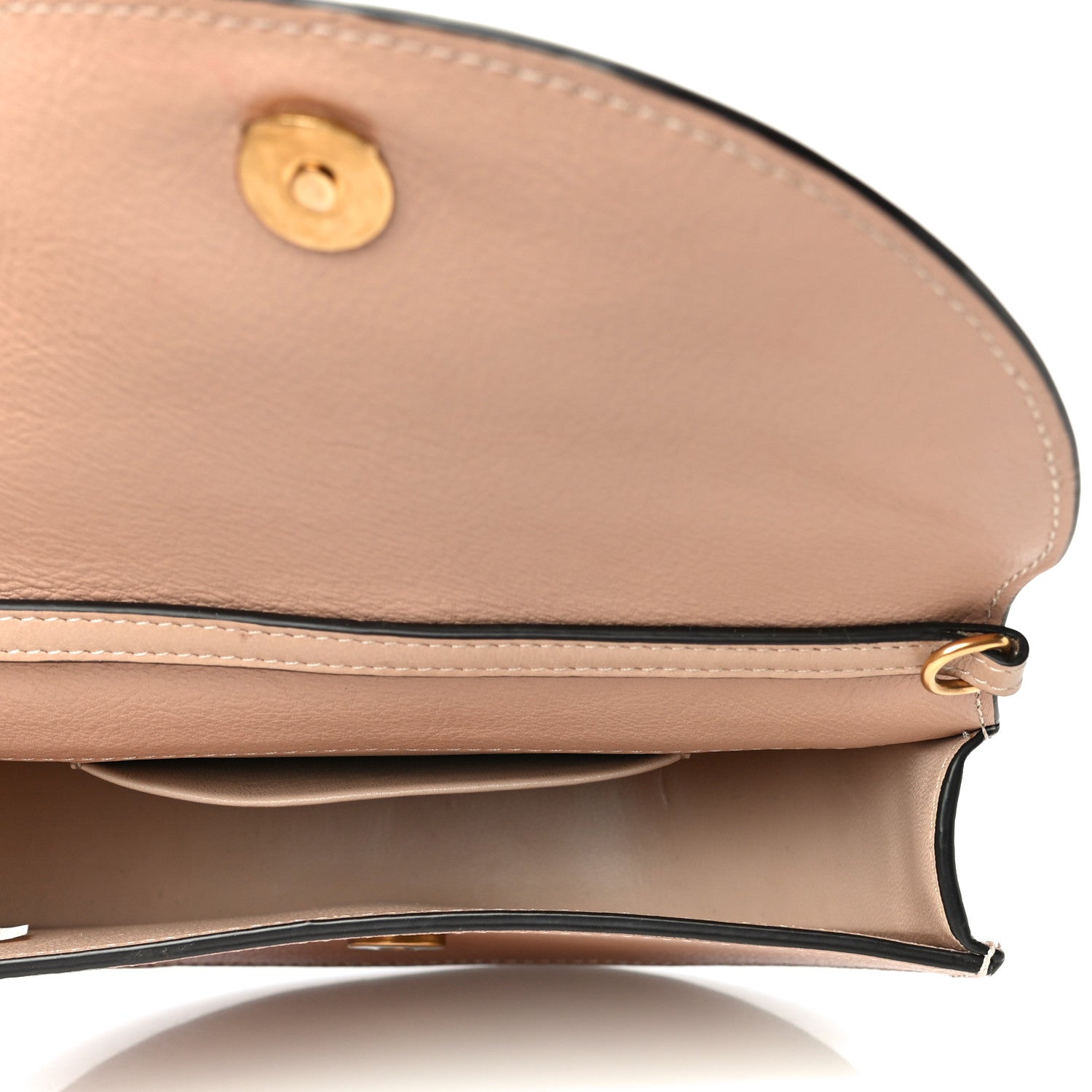 Chloe Calfskin Small Nile Bracelet Minaudiere Bag Biscotti Beige 5 of 9