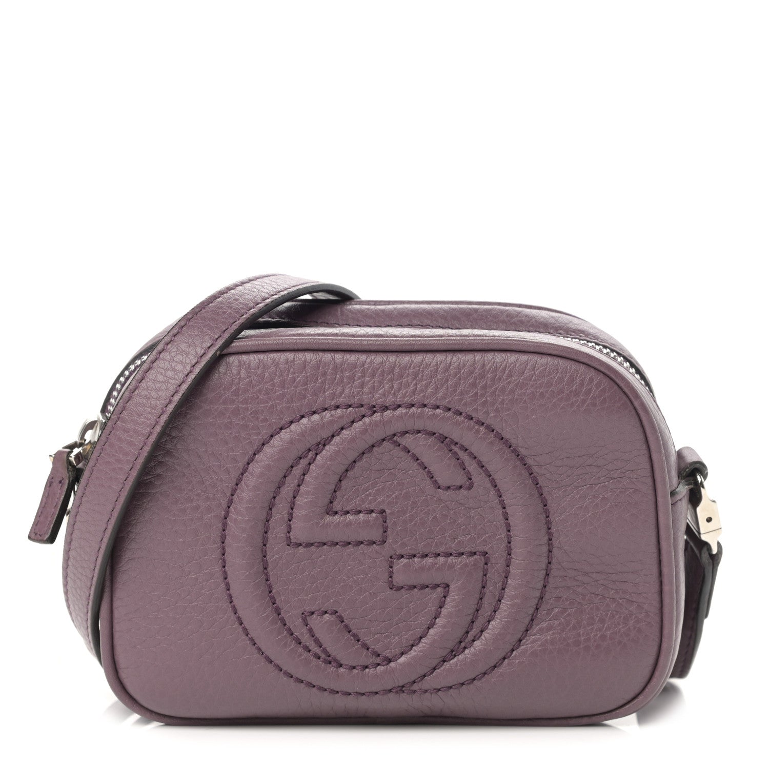 Gucci Pebbled Calfskin Children's Mini Soho Disco Messenger Bag Peonia Flower 1 of 14