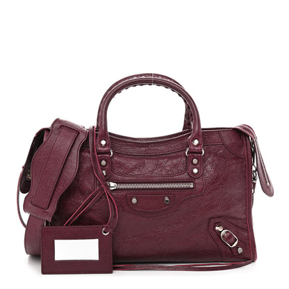 Balenciaga Agneau Classic Silver Hardware S City Violet Prune 1 of 10