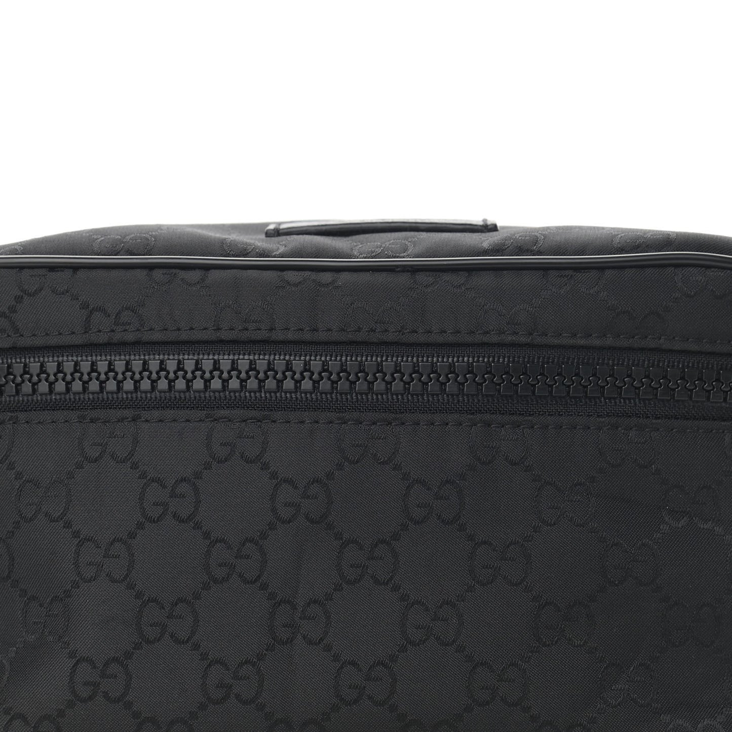 Nylon Monogram Fanny Pack Belt Bag Black