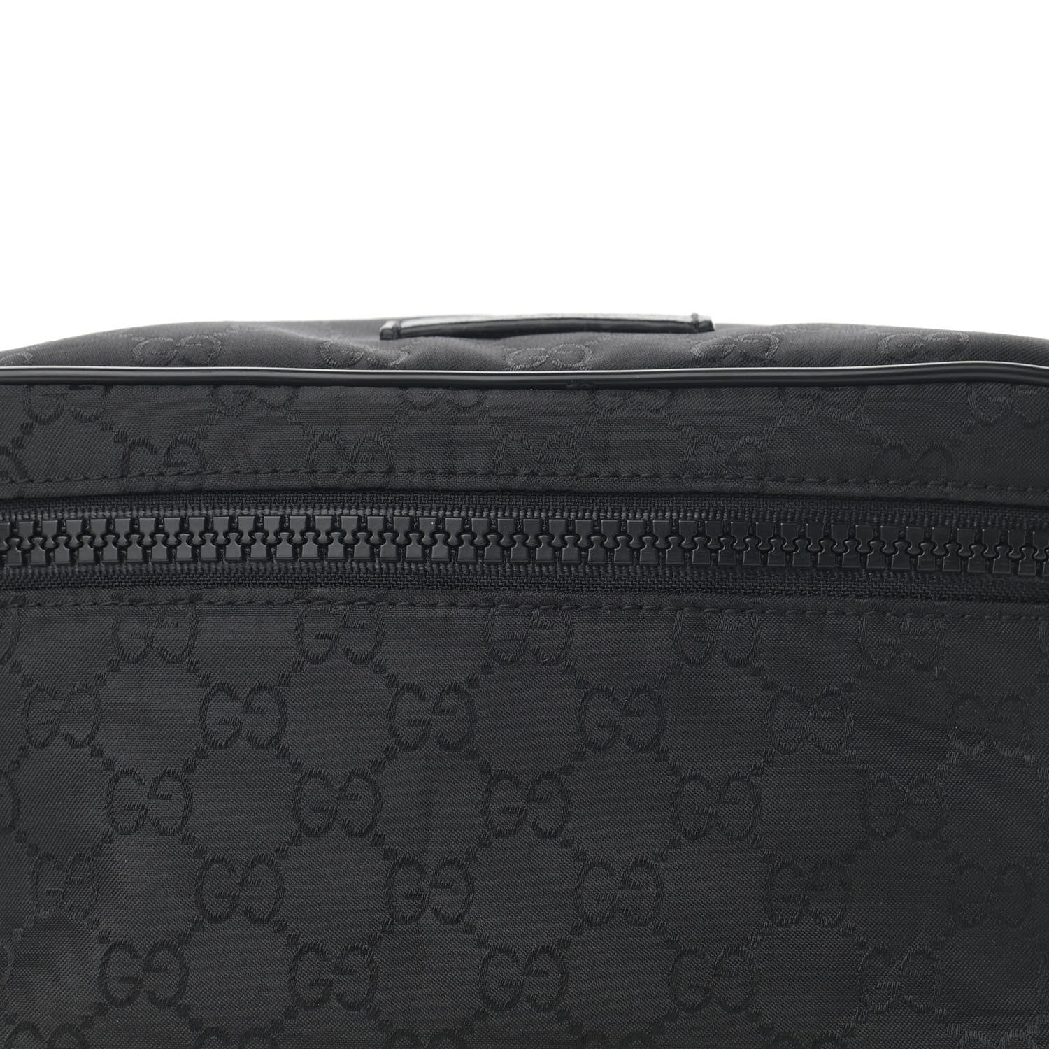 Gucci Nylon Monogram Fanny Pack Belt Bag Black 8 of 10