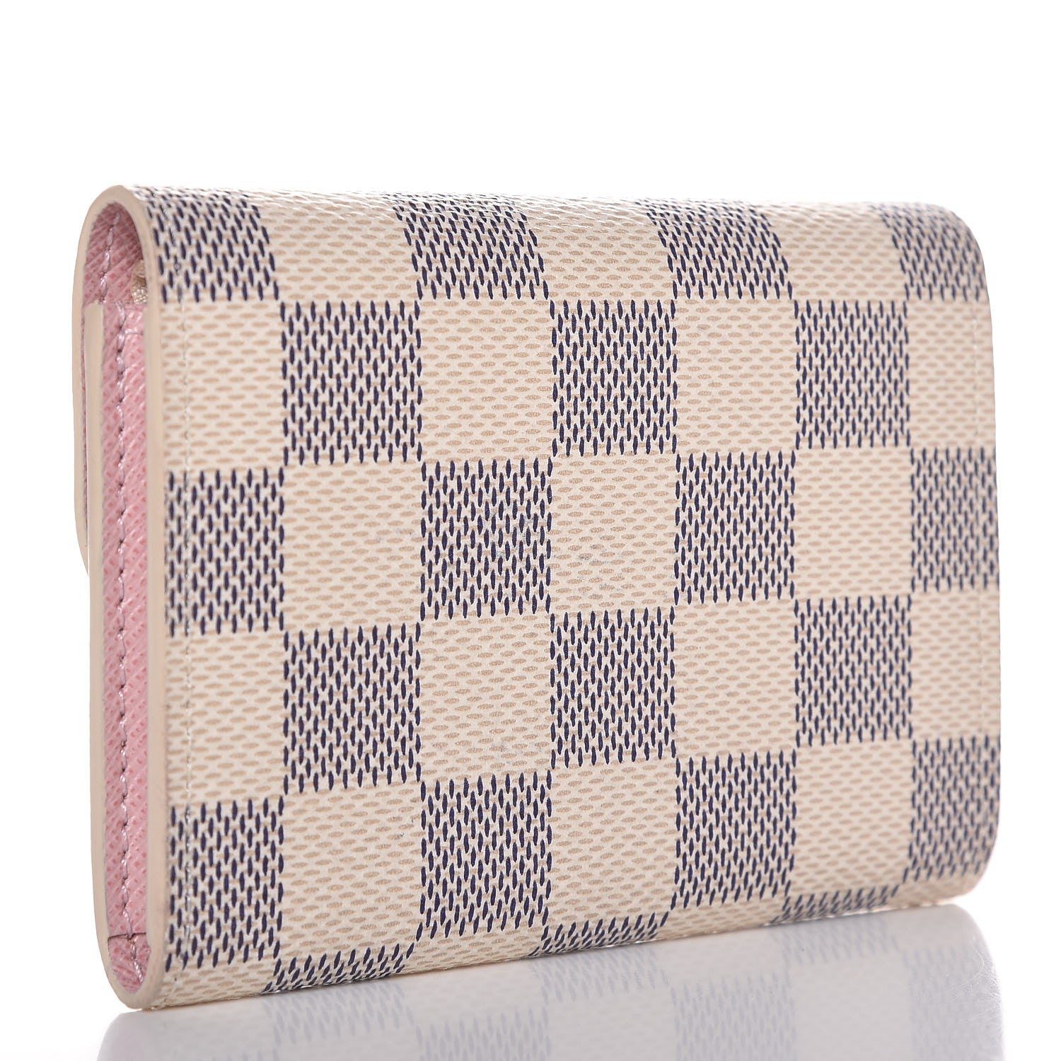 Louis Vuitton Damier Azur Rosalie Coin Purse Rose Ballerine 3 of 7