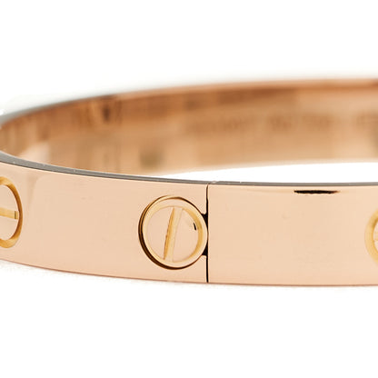 Cartier 18K Pink Gold LOVE Bracelet 16 8 of 9