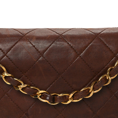 Chanel Lambskin Quilted Small Double Flap Brown 9 of 13