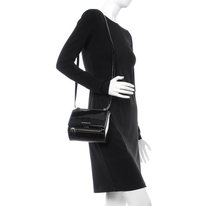 Givenchy Patent Calfskin Mini Pandora Box Crossbody Bag Black 2 of 7