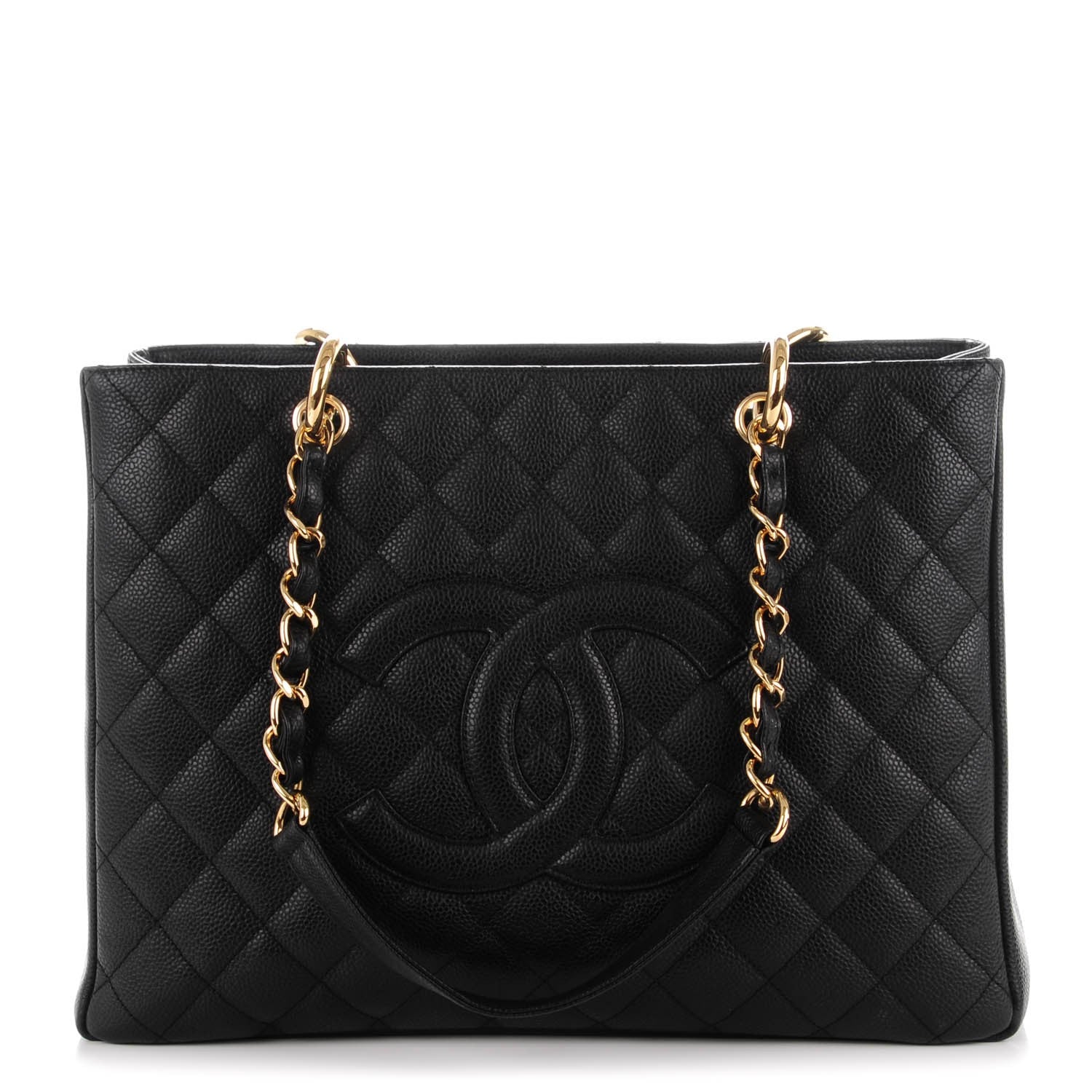 Chanel Caviar Quilted Grand Shopping Tote GST Black 1 of 7