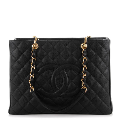 Chanel Caviar Quilted Grand Shopping Tote GST Black 1 of 7