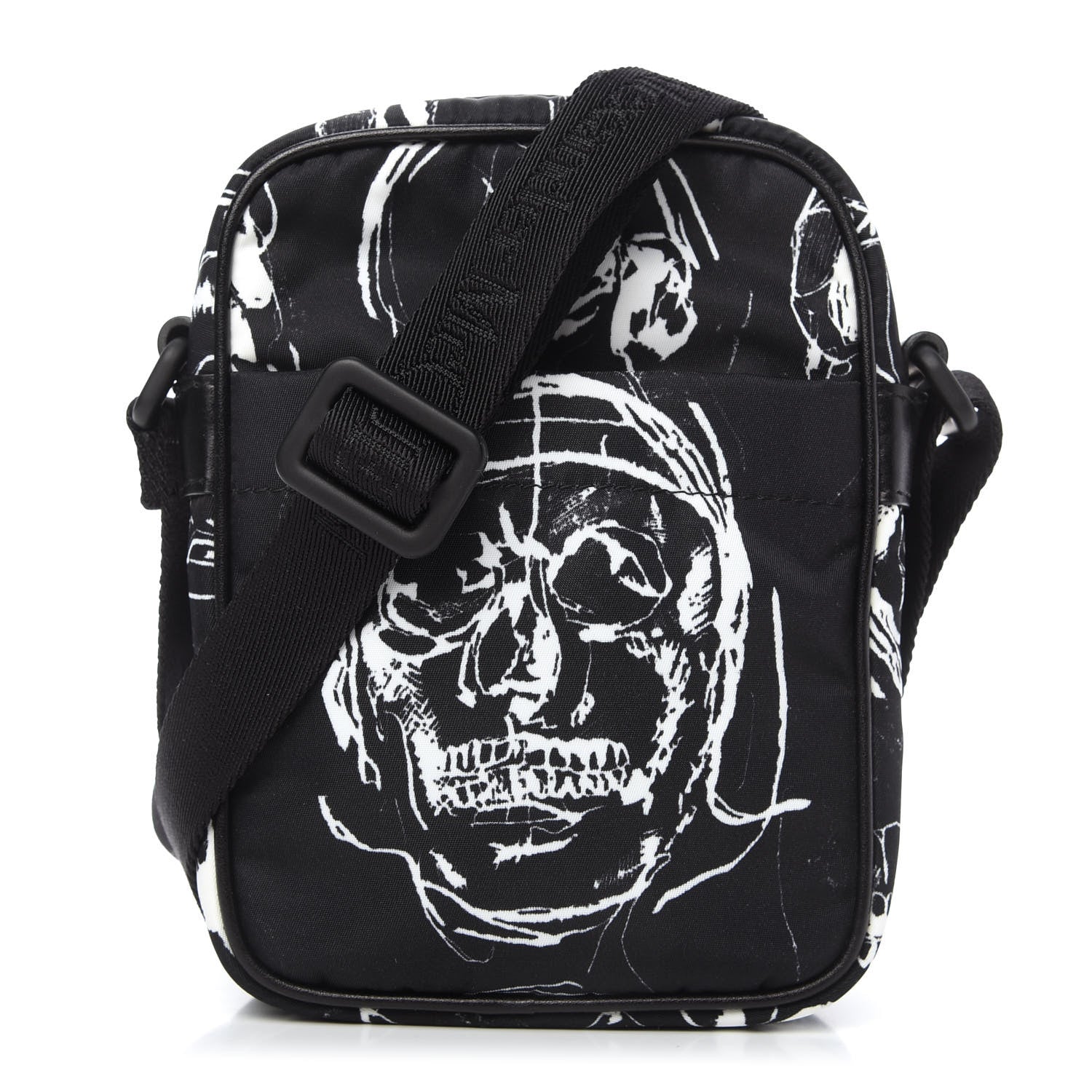 Alexander McQueen Nylon Mini Skull Messenger Bag Black 1 of 9