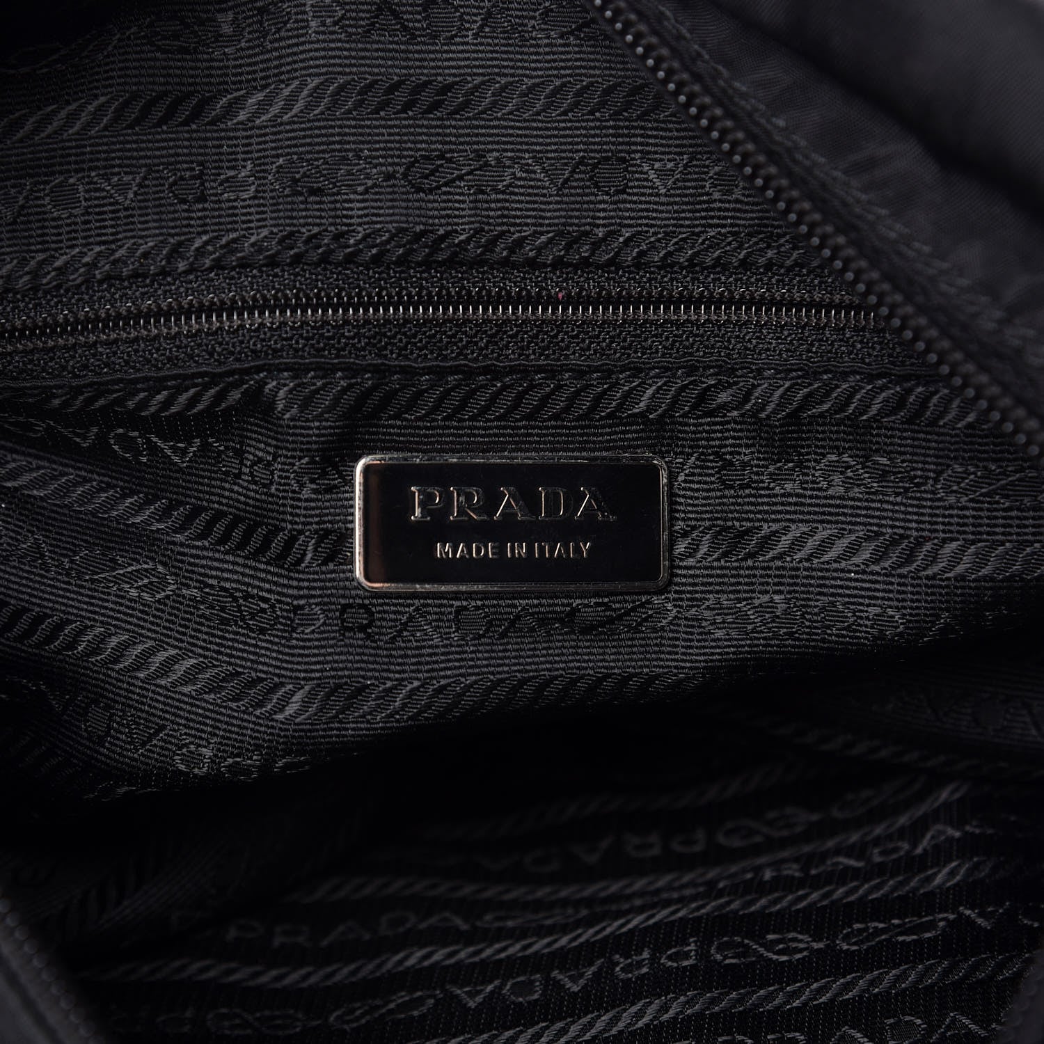 Prada Nylon Vela Messenger Bag Black 6 of 12