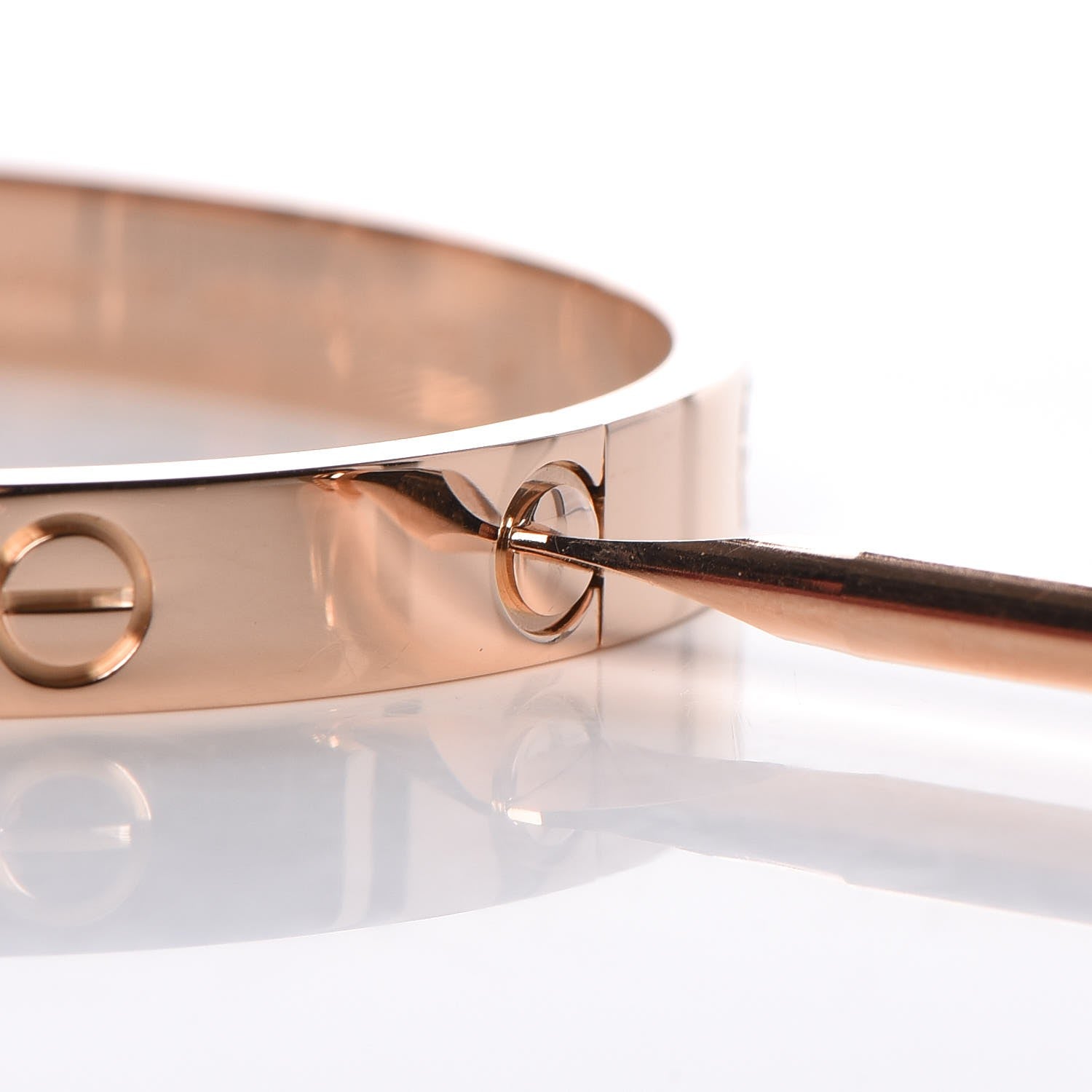 Cartier 18K Pink Gold LOVE Bracelet 17 4 of 6