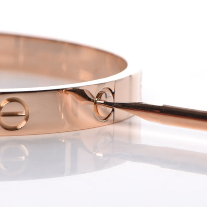 Cartier 18K Pink Gold LOVE Bracelet 17 4 of 6
