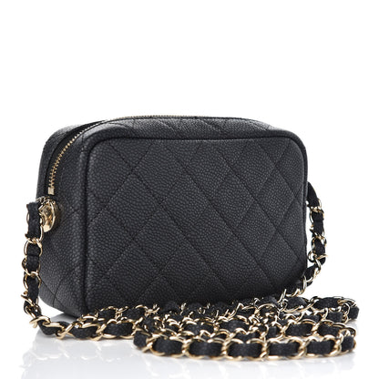 Chanel Iridescent Caviar Quilted Mini Coco Tassel Camera Case Black 3 of 8