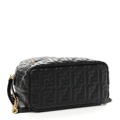 Fendi Nappa FF 1974 Embossed Mini Backpack Black 4 of 10