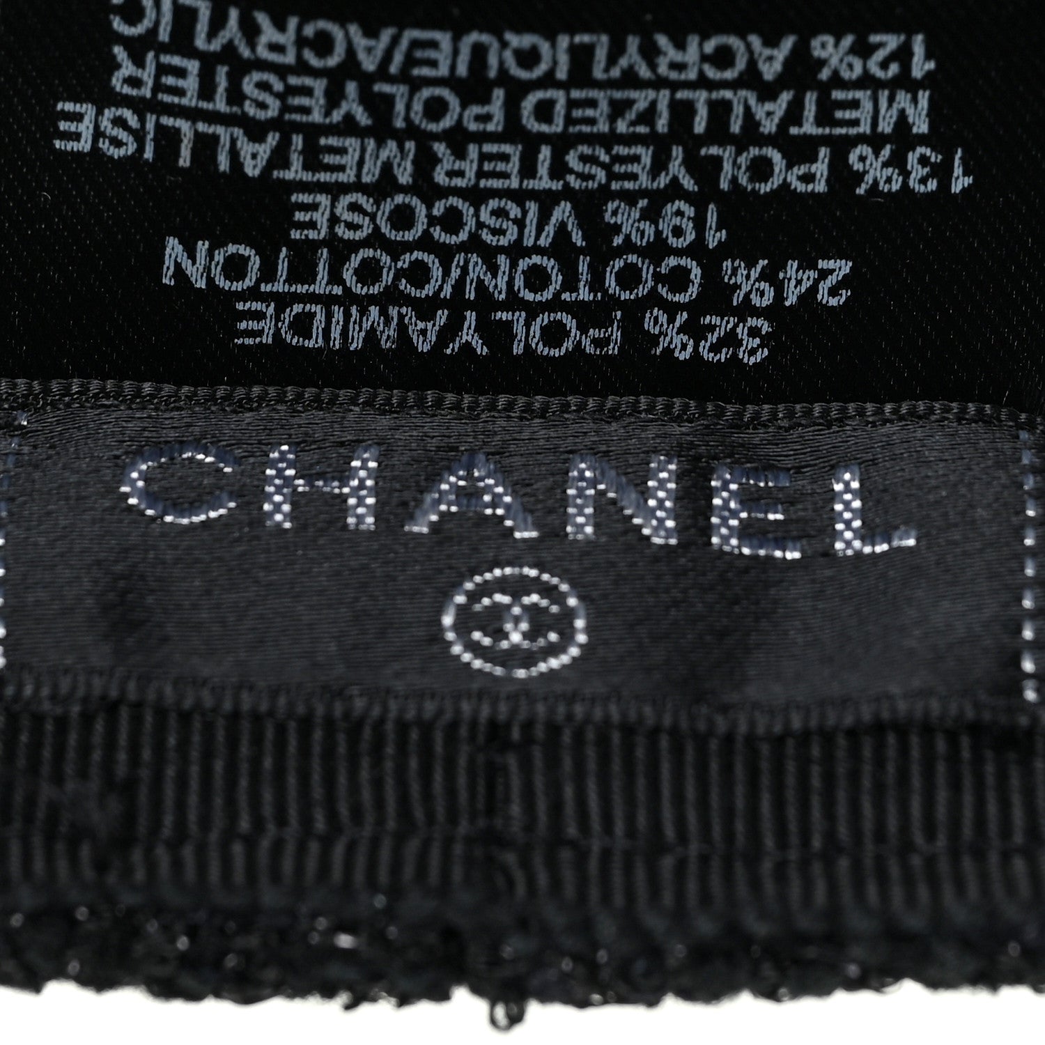 Chanel Tweed CC Cap M Black 6 of 7