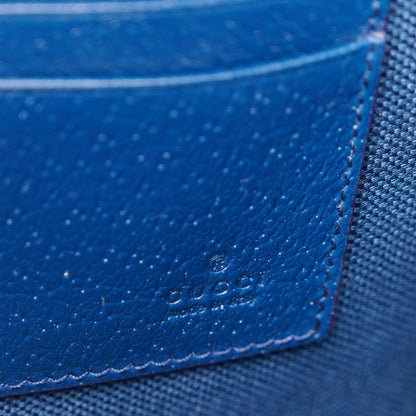 Gucci GG Supreme Monogram Bi-Color Small Zip Wristlet Pouch Beige Ebony Royale 6 of 11