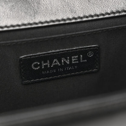 Chanel Lambskin Quilted Medium Boy Flap Black 6 of 13