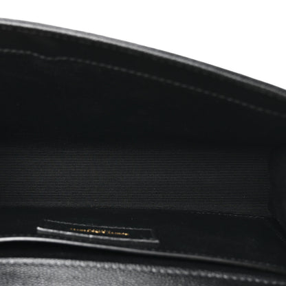 Saint Laurent Grain De Poudre Small Monogram Kate Satchel Black 5 of 12