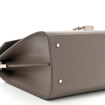 Saint Laurent Grain de Poudre Medium Classic Monogram Cassandra Top Handle Earth 9 of 10