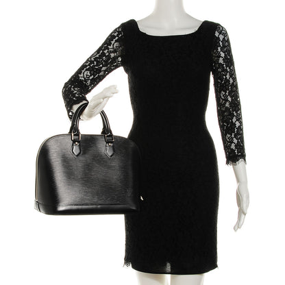 Louis Vuitton Epi Alma PM Black 2 of 7