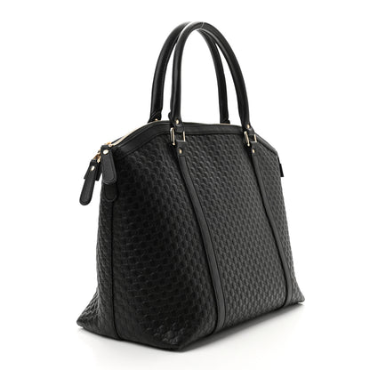 Gucci Soft Microguccissima Large Dome Satchel Black 3 of 11