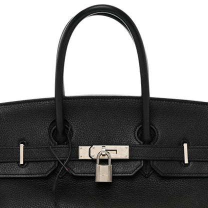 Hermes Taurillon Clemence Birkin 35 Black 5 of 13