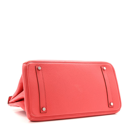 Hermes Taurillon Clemence Birkin 35 Bougainvillea 4 of 21