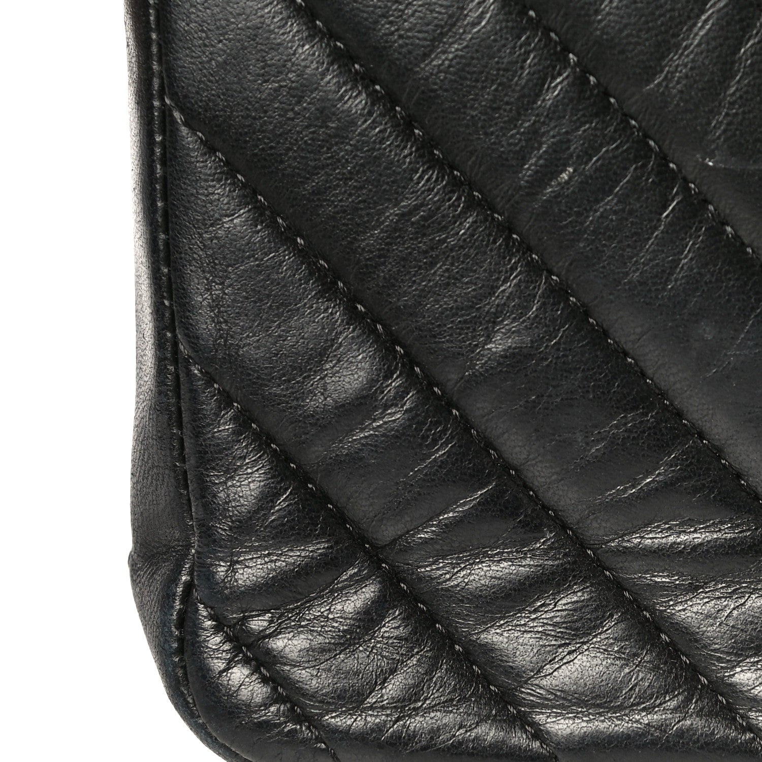 Chanel Lambskin Chevron Quilted Mini Rectangular Flap So Black 21 of 29