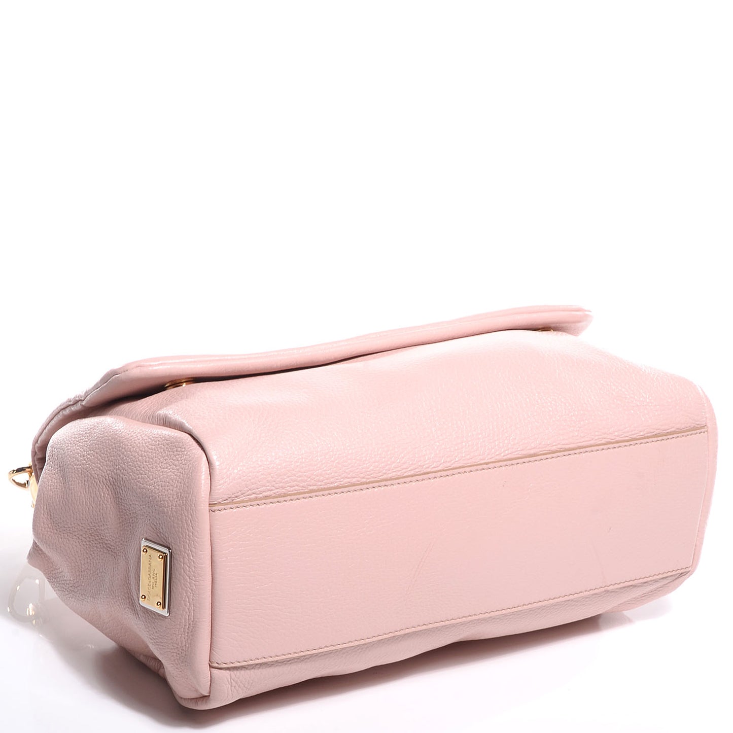 Grained Deerskin Medium Miss Sicily Satchel Pink