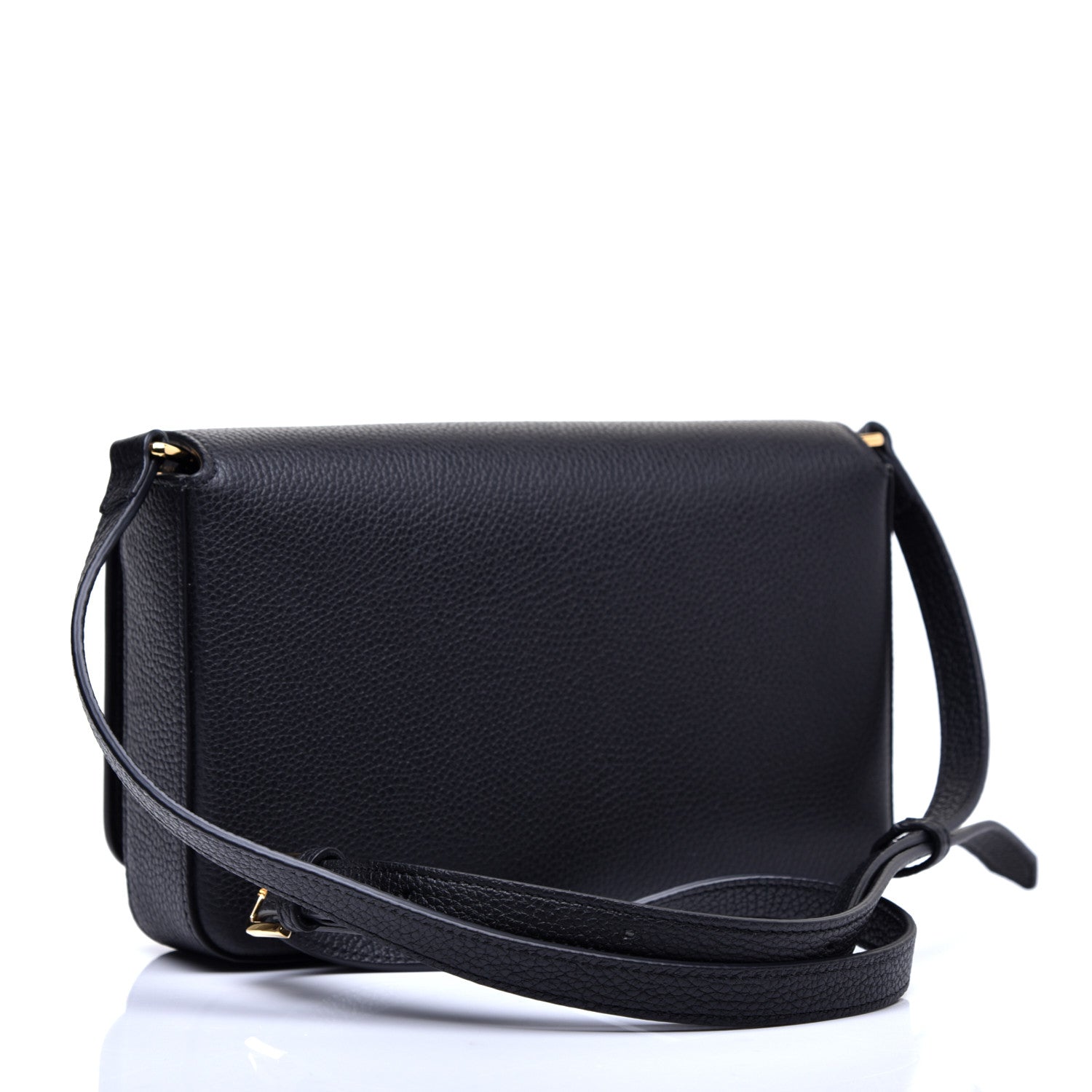 Burberry Grainy Calfskin Vintage Check Hampshire Crossbody Black 3 of 10