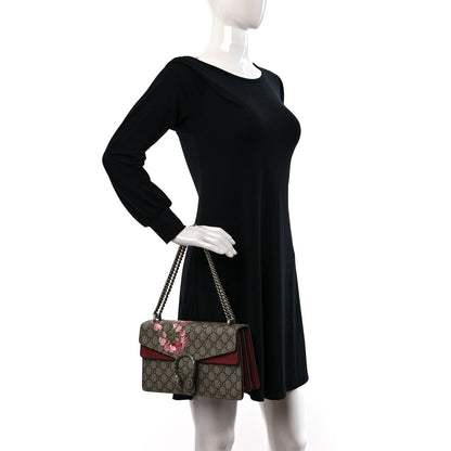 Gucci GG Supreme Monogram Blooms Small Dionysus Shoulder Bag Beige Multicolor Dry Rose 2 of 9