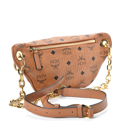 MCM Visetos Stark Belt Bag Cognac 3 of 11