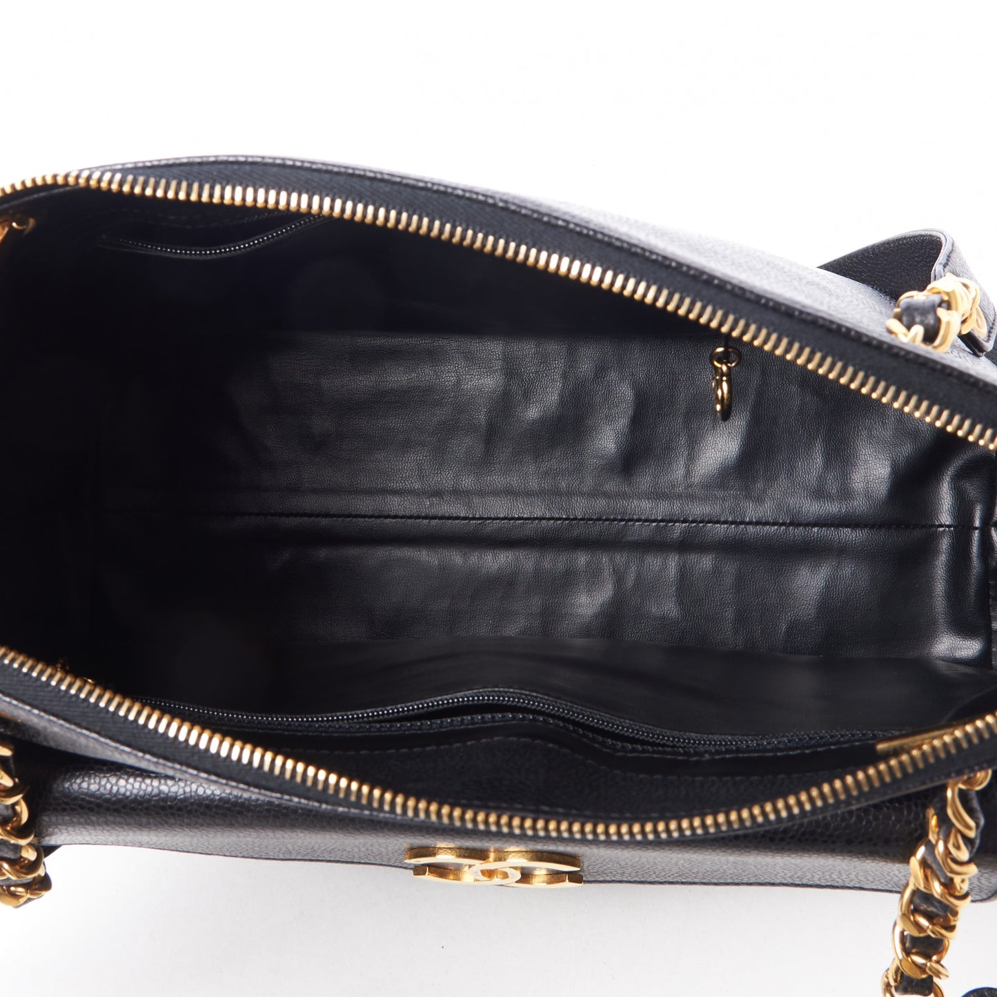 Caviar CC Shoulder Bag Black