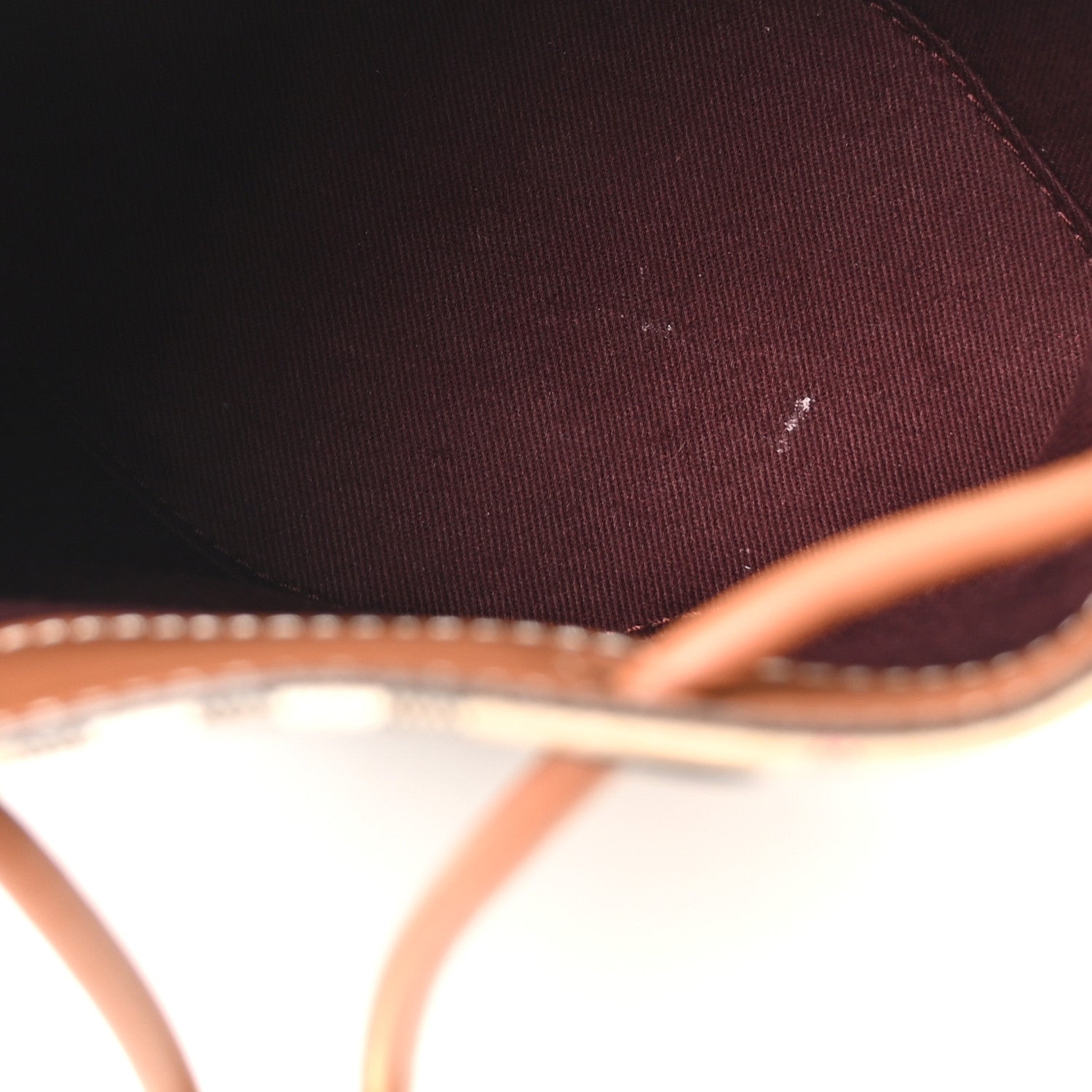 Burberry E-Canvas Vintage Check Mini Drawstring Bucket Bag Briar Brown 5 of 10