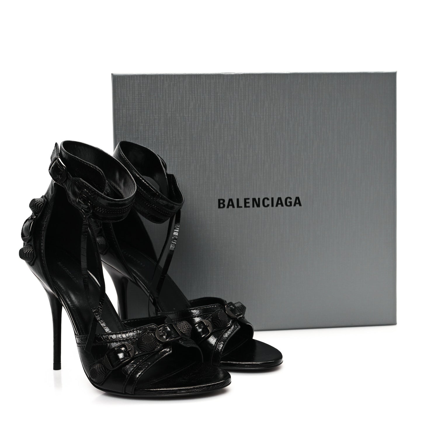 Agneau Arena Cagole 110mm Sandals 38 Black
