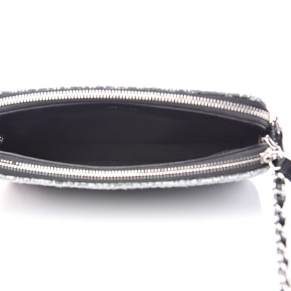 Chanel Canvas Small Deauville Clutch With Chain Charcoal 6 of 14