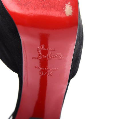 Christian Louboutin Suede Amyada 160 Platform Sandal 37.5 Black 9 of 10